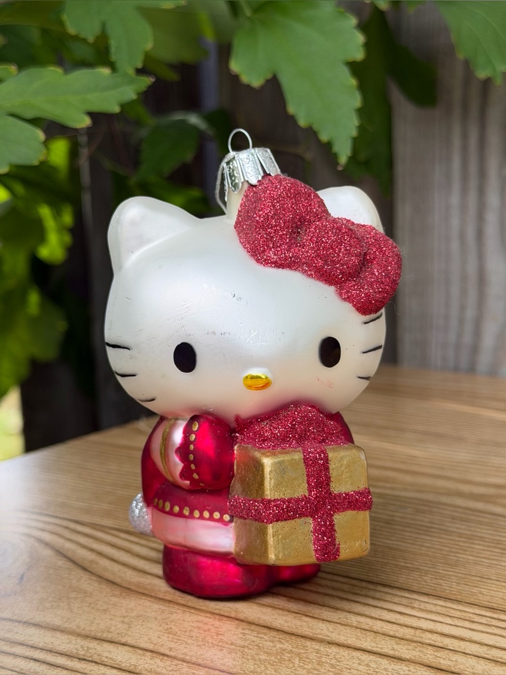 Hello Kitty Sanrio Kurt Adler Glass 4” Christmas Ornament 2011